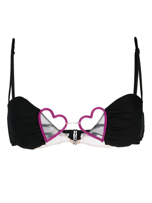 Reggiseno con dettagli cuore NENSI DOJAKA | LIN001BLKFCS